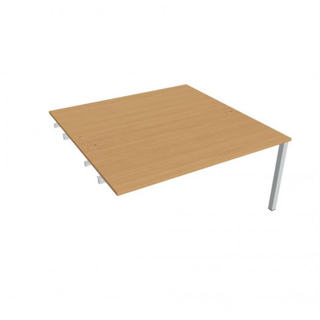 Work table Uni k pozdź. chain, 160x75.5x160 cm, beech/grey