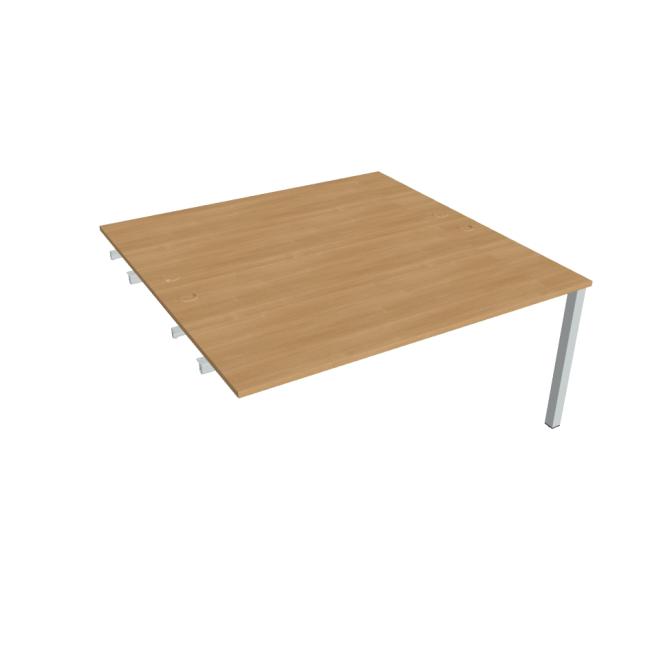 Work table Uni k pozdź. chain, 160x75.5x160 cm, oak/white