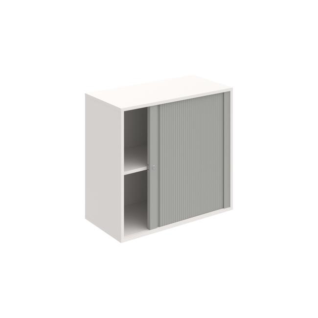 Drive shelf cabinet, lock, 80x74x40 cm, grey/white