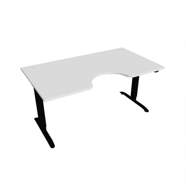 [ON163491] Motion Ergo desk, ZO, 2S, 160x70.5-120.5x90 cm, white/black