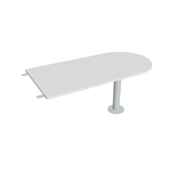 [ON165099] Additional table Cross, 160x75.5x80 cm, white/metal