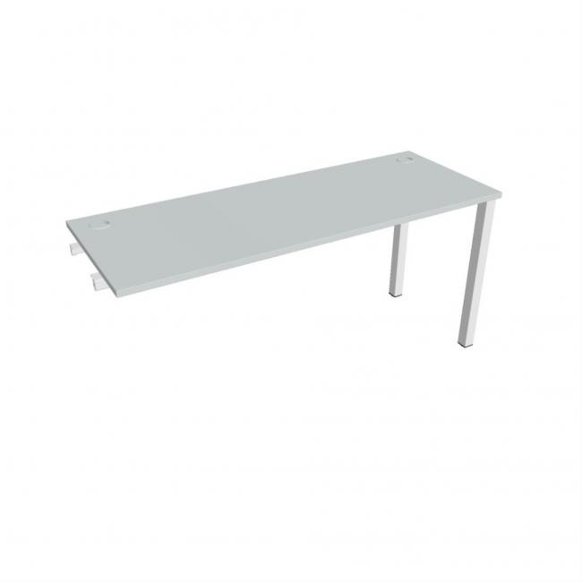 Work table Uni k pozdź. chain, 160x75.5x60 cm, grey/white