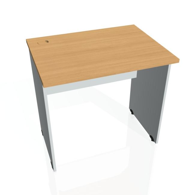 Gate desk, 80x75.5x60 cm, beech/grey