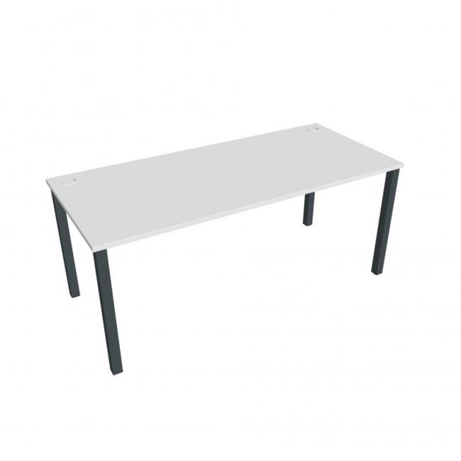 Uni work table, 180x75.5x80 cm, white/black