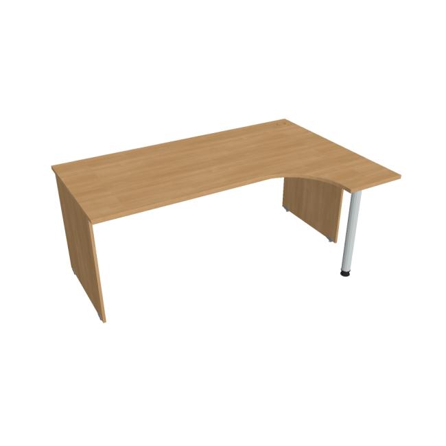 Gate desk, ergo, left, 180x75.5x120 cm, oak/oak