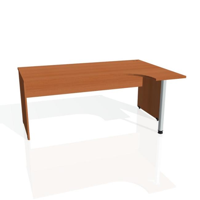 Gate desk, ergo, left, 180x75.5x120 cm, cherry/cherry