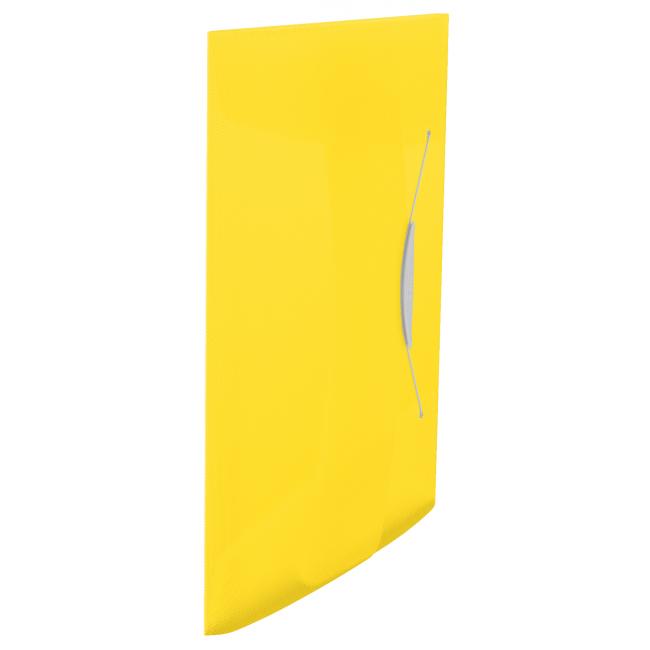 Plastic cover with rubber Esselte VIVIDA yellow