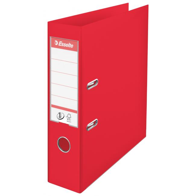 Lever folder Esselte No.1 all-plastic 7.5cm VIVIDA red