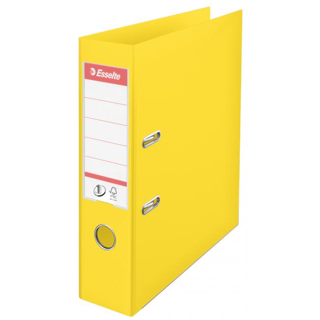 Lever folder Esselte No.1 all-plastic 7.5 cm VIVIDA yellow