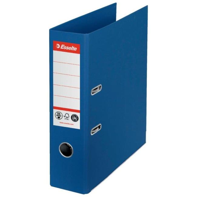 Esselte No.1 lever folder recycled cardboard 7.5 cm blue