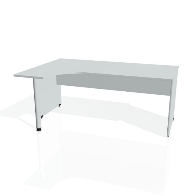 Gate desk, ergo, right, 180x75.5x120 cm, gray/grey