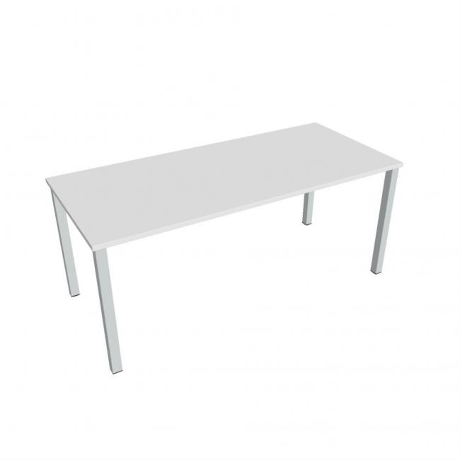 Conference table Uni, 180x75.5x80 cm, white/grey