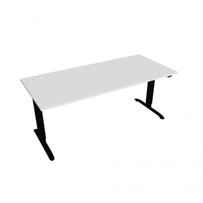 [ON180591] Motion desk, ZO, 2S, 180x70.5-120.5x80 cm, white/black