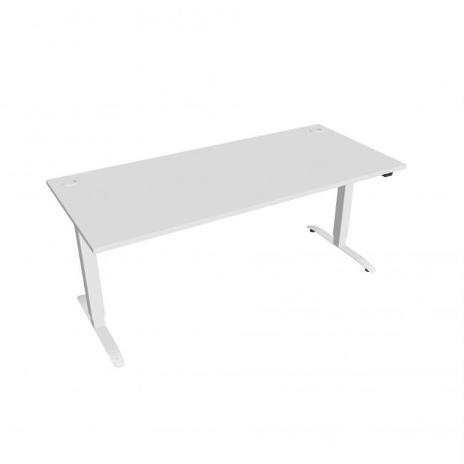 [ON180593] Motion desk, ZO, 2S, 180x70.5-120.5x80 cm, white/white