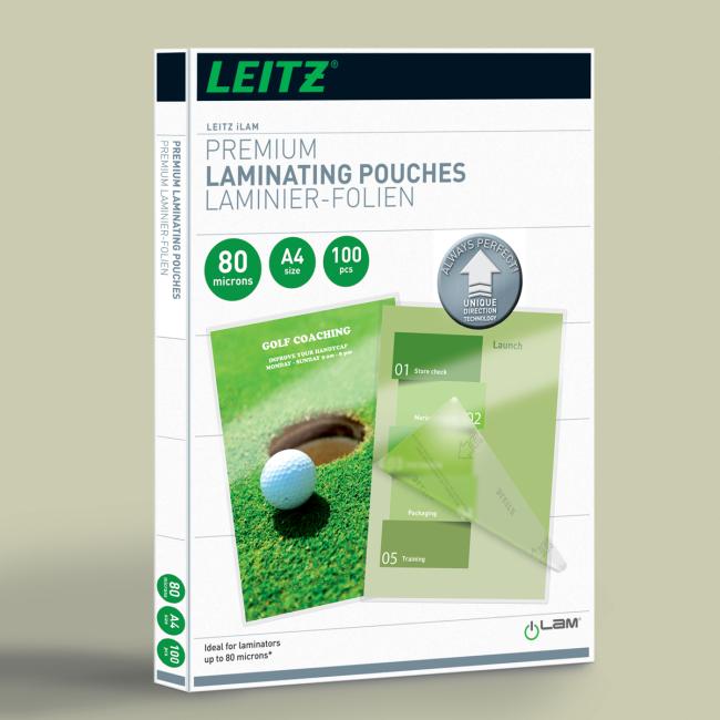 [ES747800] Laminating films Leitz iLAM UDT A4, 80 mic, 100 pcs