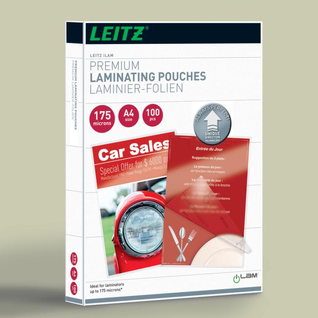 [ES748300] Laminating films Leitz iLAM UDT A4, 175 mic, 100 pcs