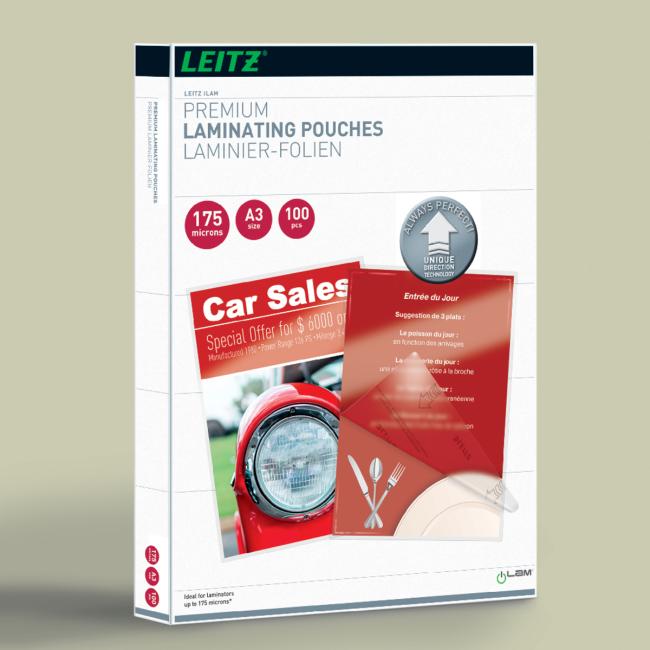 Laminovacie fólie Leitz iLAM UDT A3, 175 mic, 100 ks