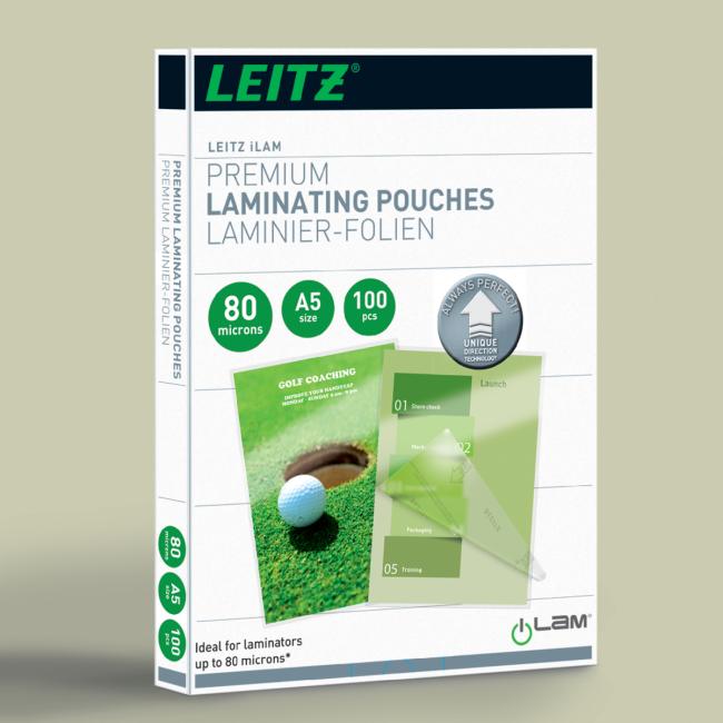 [ES749200] Laminating films Leitz iLAM UDT A5, 80 mic, 100 pcs