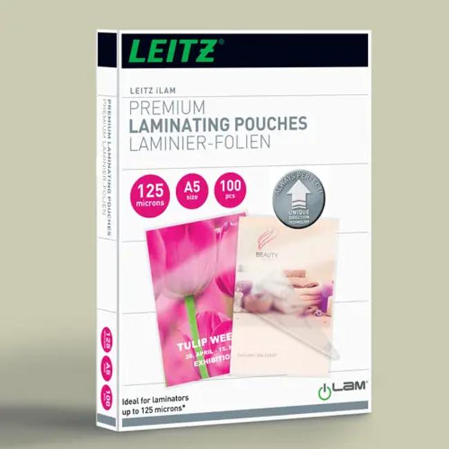 [ES749300] Laminating films Leitz iLAM UDT A5, 125 mic, 100 pcs