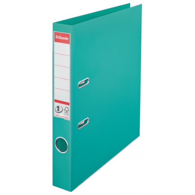 Lever binder Esselte No.1 all-plastic 5cm turquoise