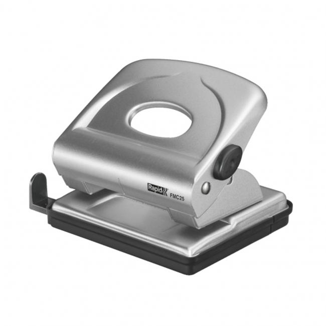 Dierovač Rapid FMC 25 na 25 listov strieborný