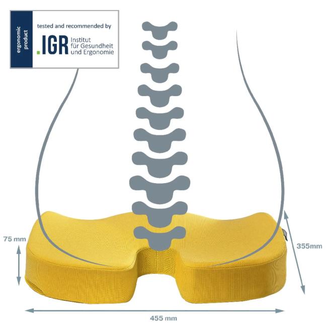 Podsedák Leitz Cosy Ergo teplý žltý