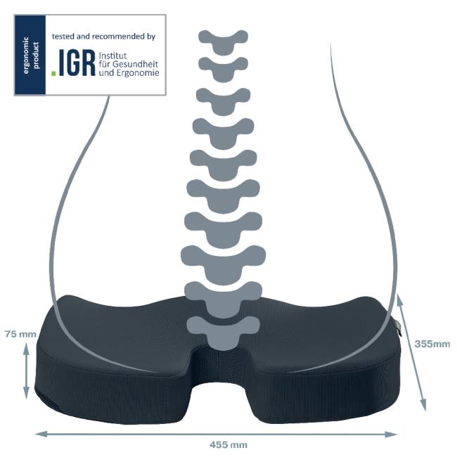 Podsedák Leitz Cosy Ergo zamatovo sivý