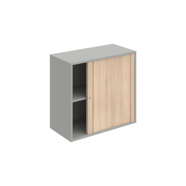 Drive shelf cabinet, lock, 80x74x40 cm, agate/grey