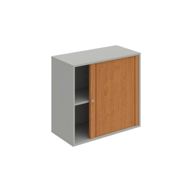 Drive shelf cabinet, lock, 80x74x40 cm, alder/grey