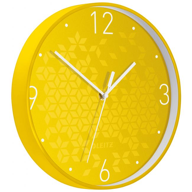 [ES901516] Wall clock Leitz WOW yellow
