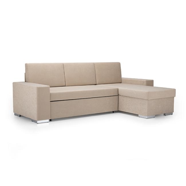 [AB010180] Folding sofa Dream, w. 244 cm, beige Bombay 14