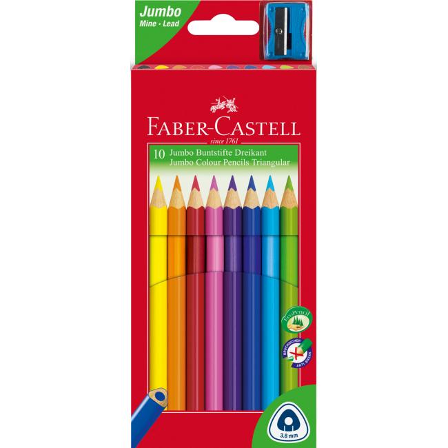 Faber Castell Junior grip crayons, 10 pcs