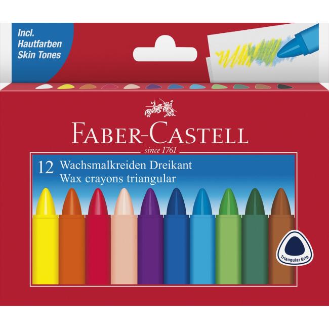 [FC120010] FABER-CASTELL triangular wax pads, set of 12 pcs
