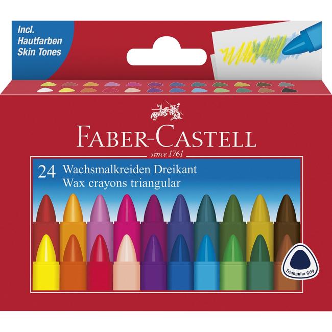 FABER-CASTELL triangular wax pads, set of 24 pcs