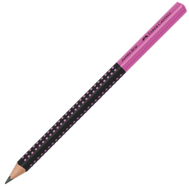 Pencil Grip Jumbo/HB Two Tone black/pink 12 ks