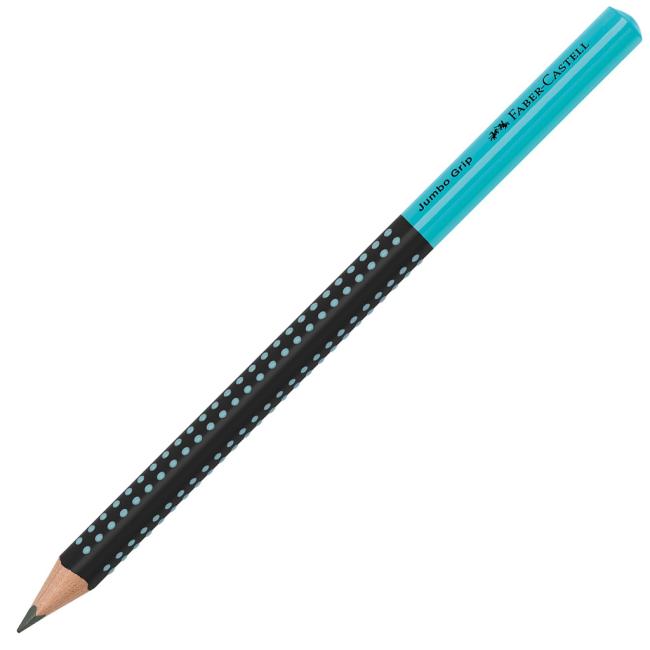 Pencil Grip Jumbo/HB Two Tone black/tyrkys 12 ks