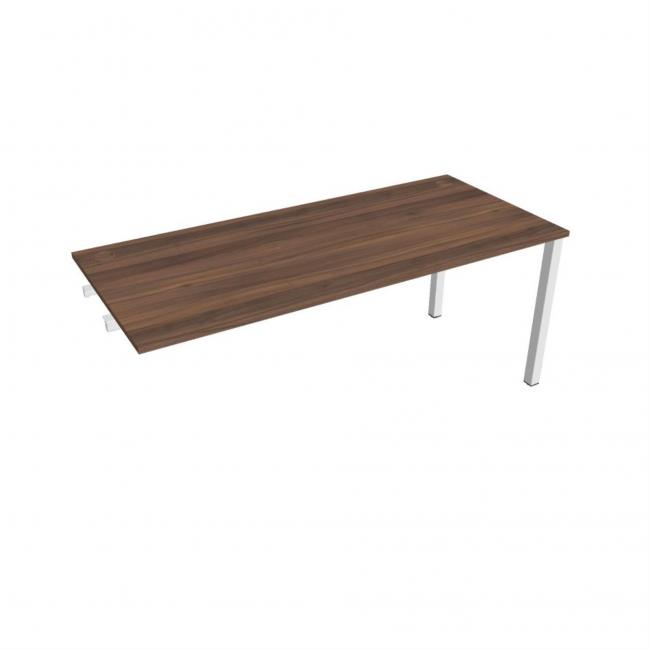 Work table Uni k pozdź. chain, 180x75.5x80 cm, walnut/white