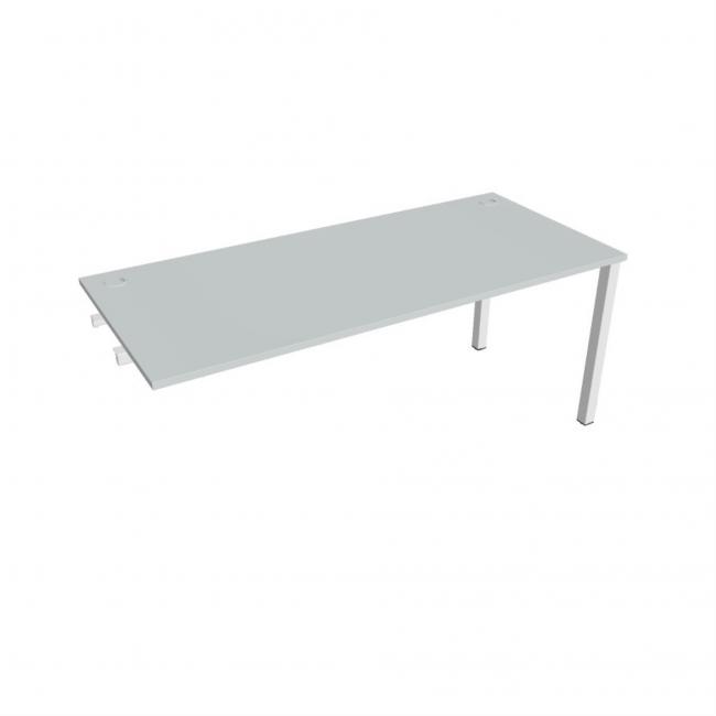 Work table Uni k pozdź. chain, 180x75.5x80 cm, grey/white