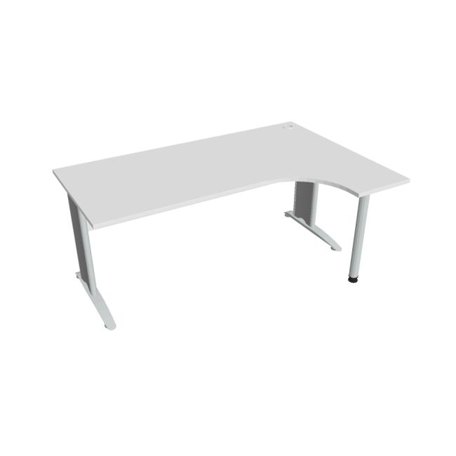 [ON182099] Cross desk, ergo, left, 180x75.5x120 cm, white/metal