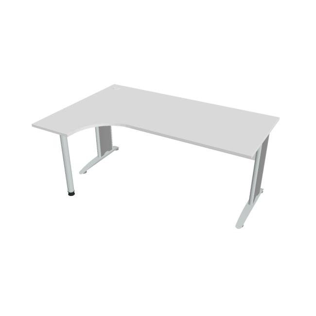 [ON182199] Cross desk, ergo, right, 180x75.5x120 cm, white/metal