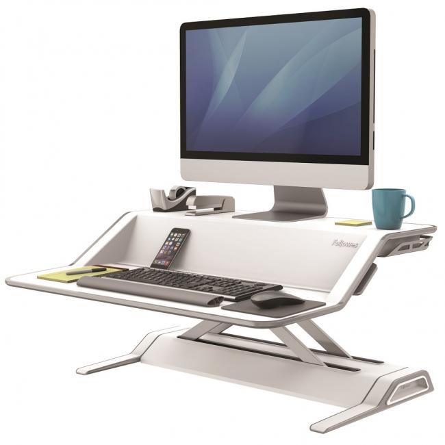 [FE000990] Positionable stand Sit-Stand Lotus white