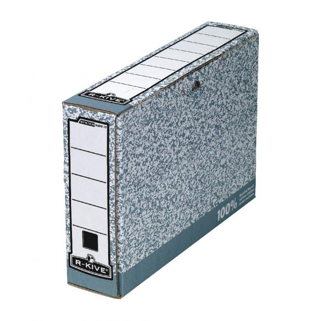 Archívna krabička Fellowes BANKERS BOX 80mm sivá/biela