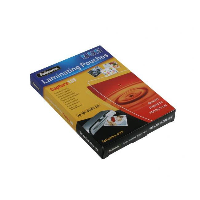 [FE530730] Laminating films Fellowes 154x216 /A5/ 125mic, glossy