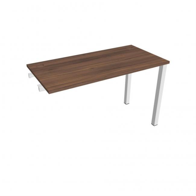 Work table Uni k pozdź. chain, 120x75.5x60 cm, walnut/white