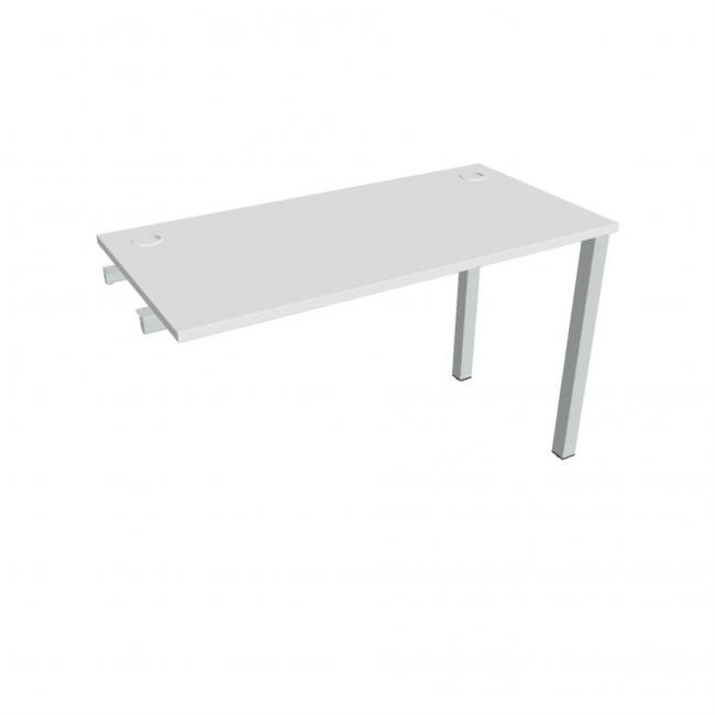 Work table Uni k pozdź. chain, 120x75.5x60 cm, white/grey