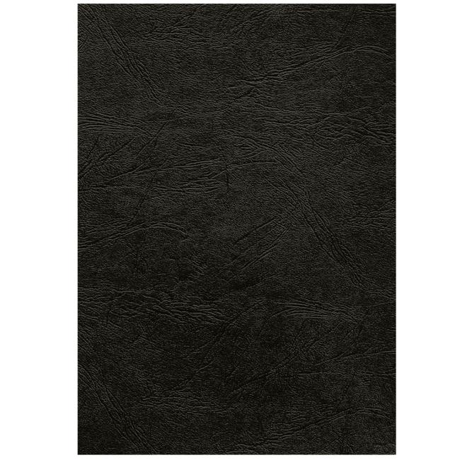 [FE537040] Kartónové obálky na krúžkovú väzbu Delta koža A4 čierna