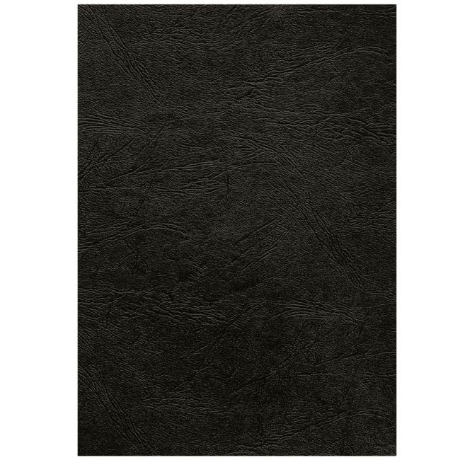 Kartónové obálky na krúžkovú väzbu Delta koža A3 čierna