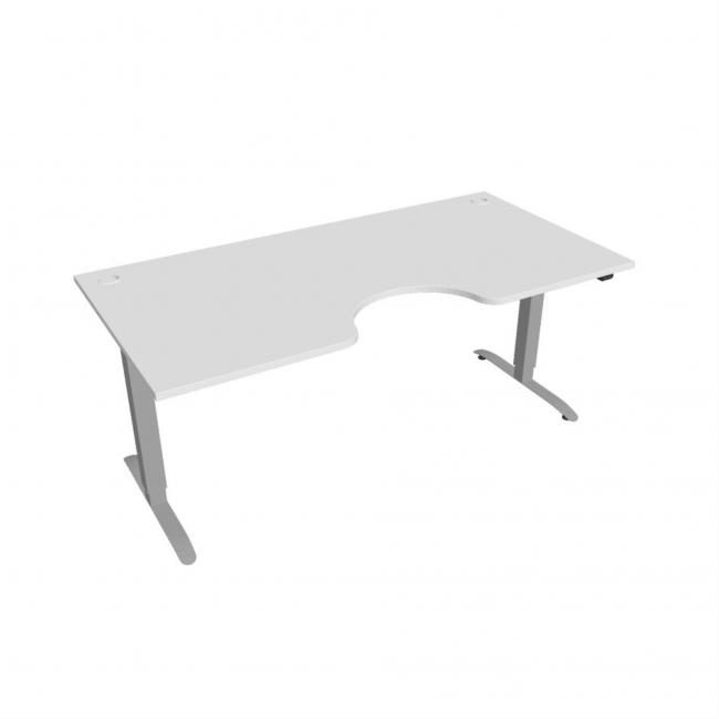 Motion Ergo desk, ZO, 2S, 180x70.5-120.5x90 cm, white/grey