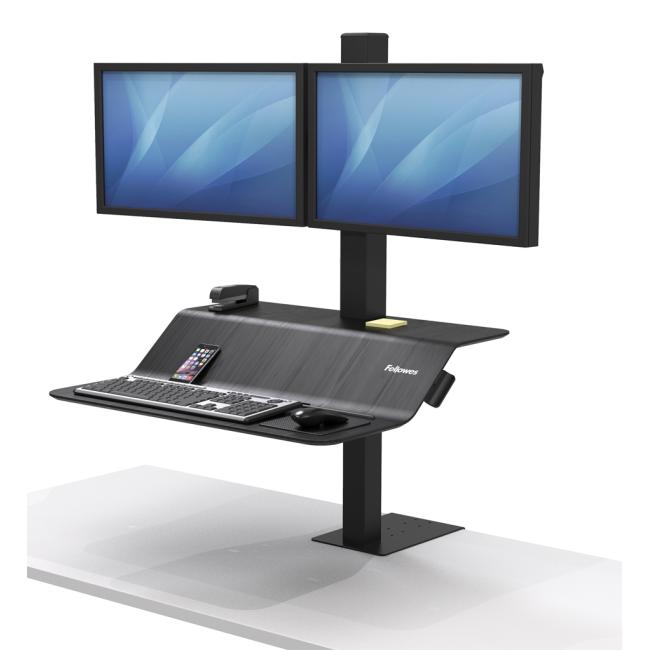 [FE808200] Polohovateľný stojan Sit-Stand Lotus VE pre 2 monitory