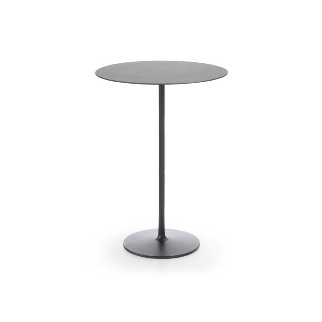 Chic RR10 bar table, d 80cm, h 110cm, black frame, black top